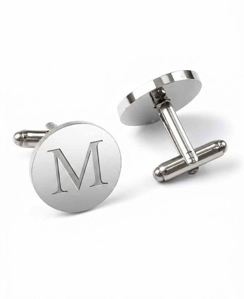 Modern Circle Cuff Links-2