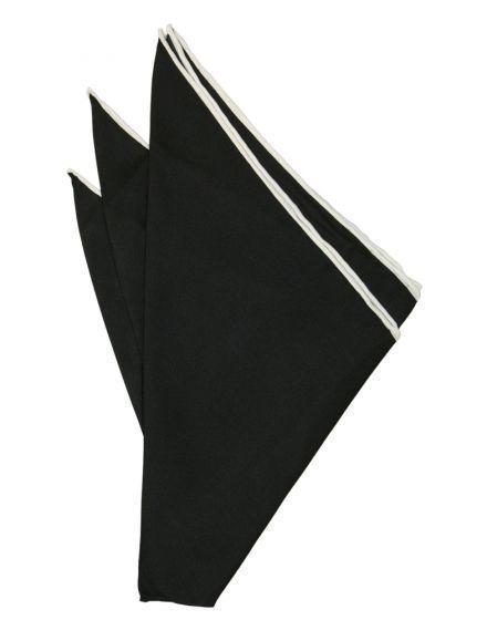 Silk Hand Rolled Trim Pocket Square