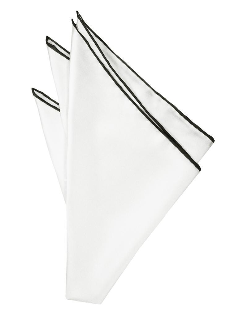 Silk Hand Rolled Trim Pocket Square